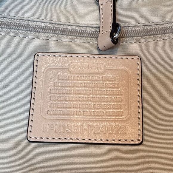 Coach Purse Handbag Tote Pocketbook Devin Exotic Stripe Zebra Print Shoulder Bag - Picture 15 of 16